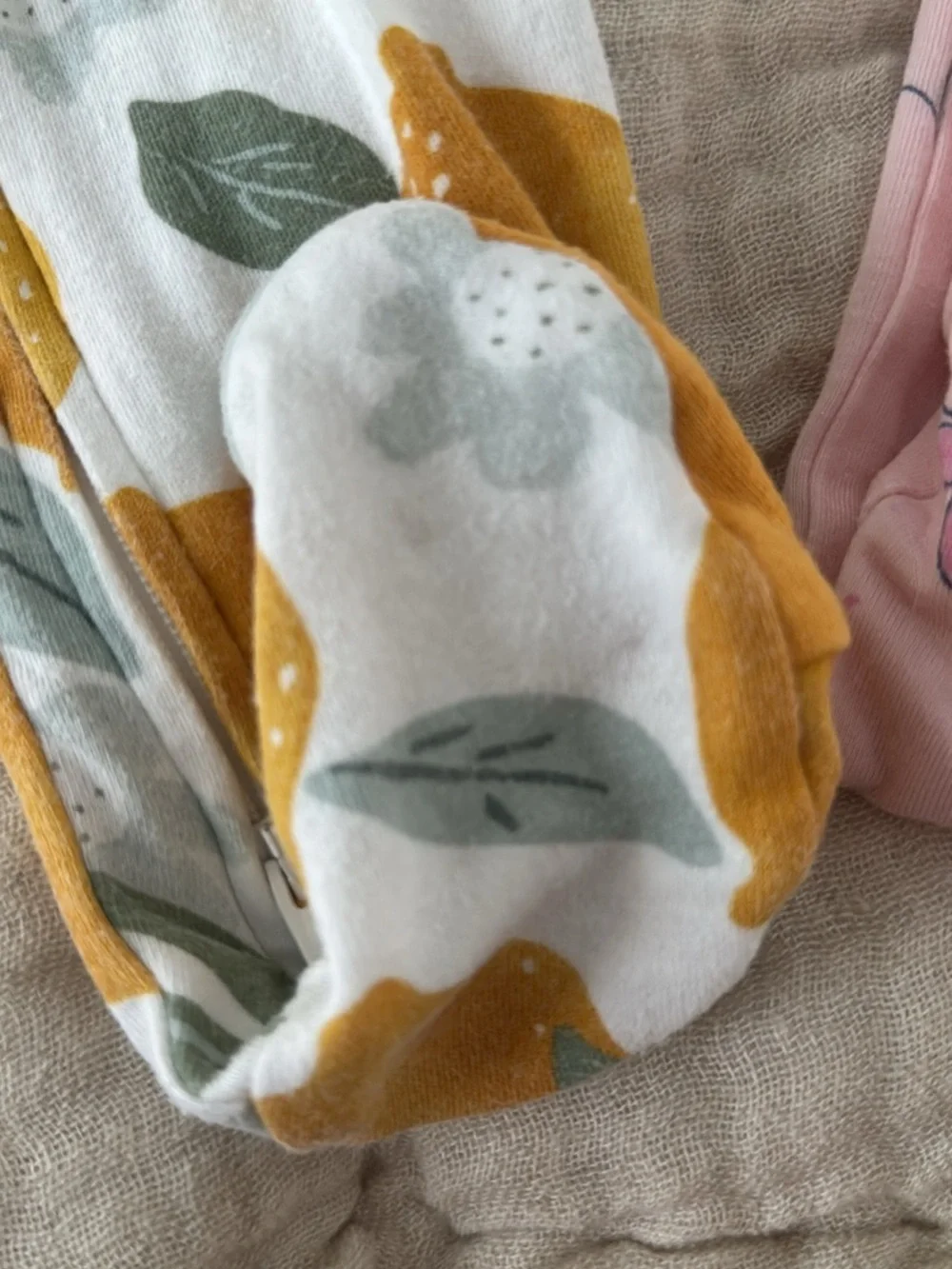 Carter’s Pink Floral & Yellow Lemon Baby One-Piece Footed Sleepers